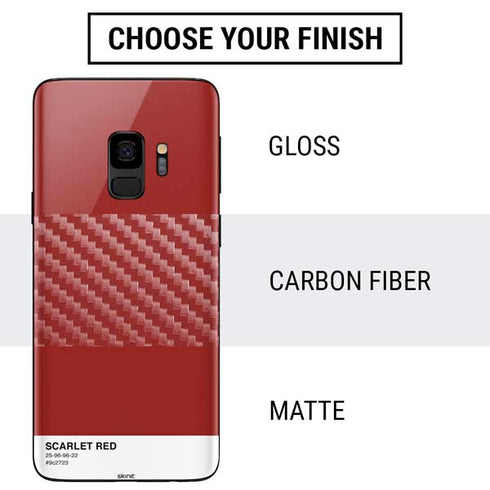 Scarlet Red Galaxy S9 Skin